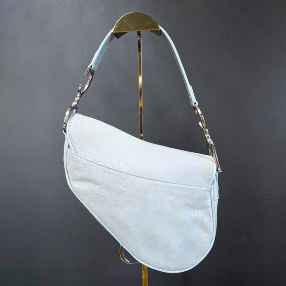 **SOLD** Dior Saddle Bag Lizard Print Embossed - Picture 2 of 13